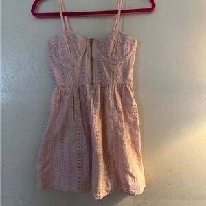 Forever 21 Blush Pink Smocked Dress